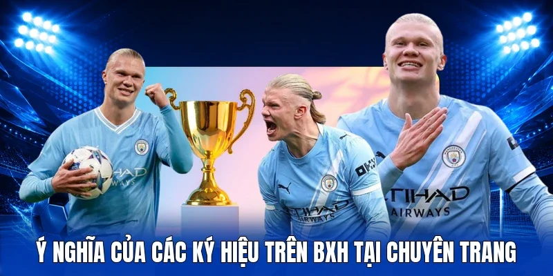 Ý nghĩa của các ký hiệu trên BXH tại chuyên trang